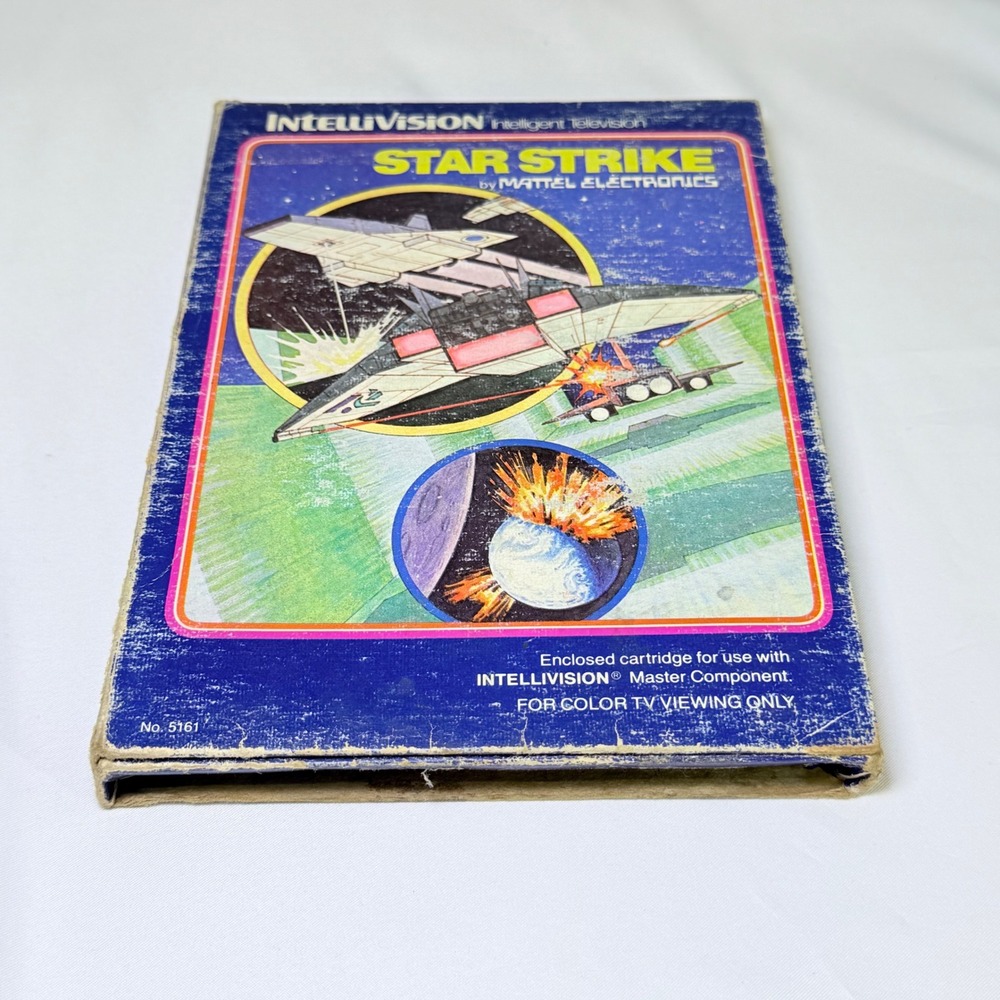 Star Strike Mattel Intellivision 1981 Vintage Video Game Boxed with Manual 5161